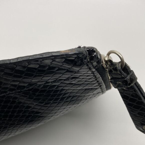 Cole Haan snakeskin clutch/wristlet Black - Picture 12 of 13